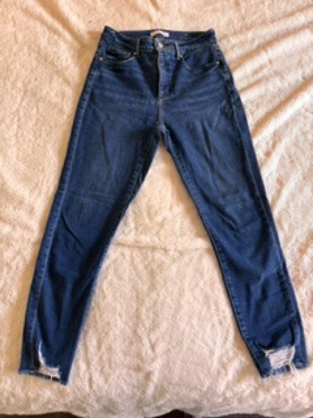 Loft Curvy High Waist Skinny Ankle Size 27